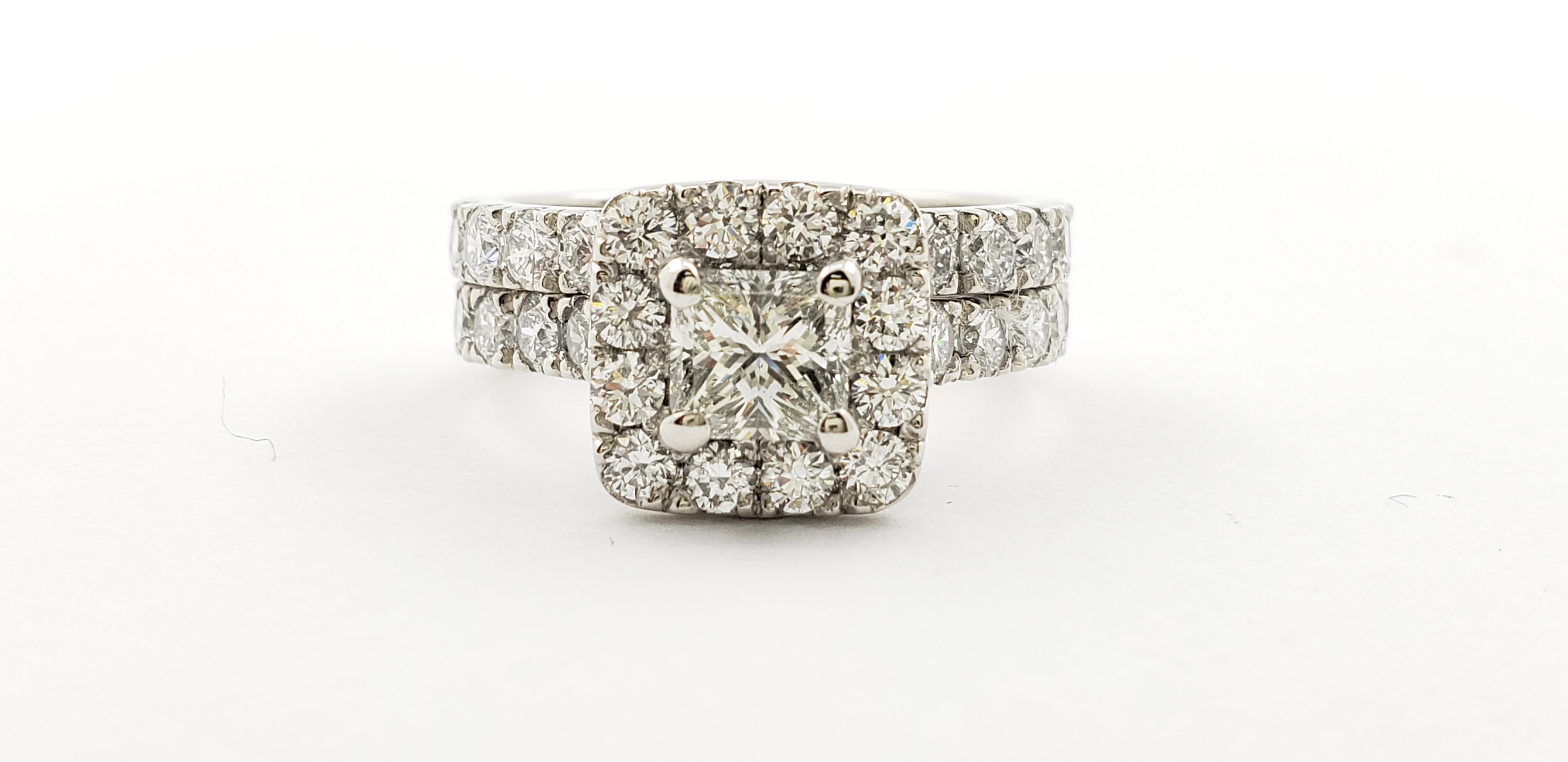Princess Cut Diamond Ring & Band